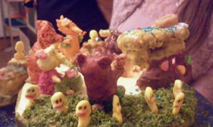 Шоколадный вегетарианский торт Ожидание Новогоднего волшебства