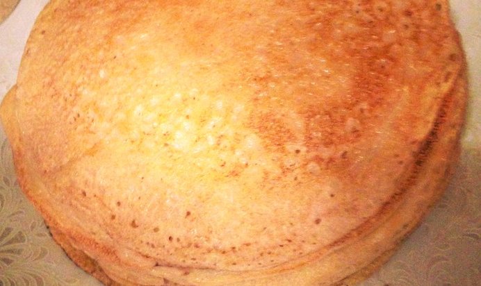 Блины дрожжевые тонкие