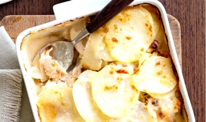 Запеканка с картофелем и курицей