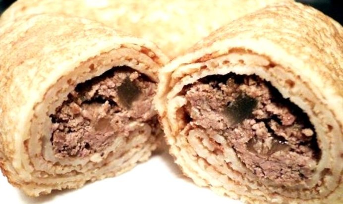 Блинчики с куриной печенью