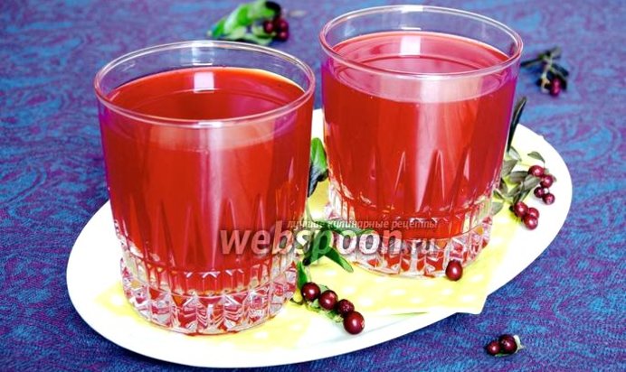 Кисель из брусники