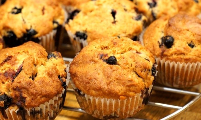 Кексики со смородиной