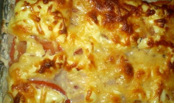 Картофельная запеканка с майонезом