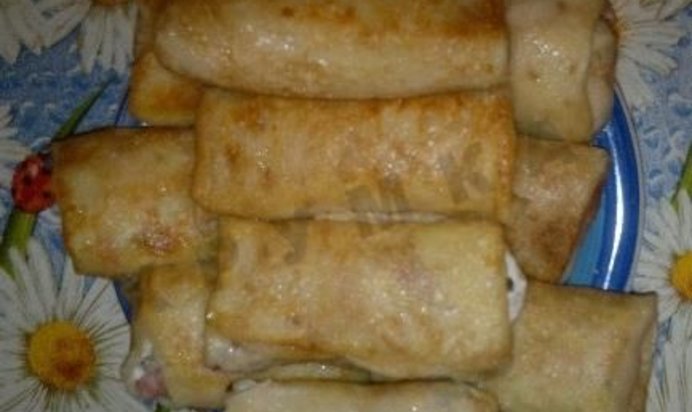 Блинчики с колбаской