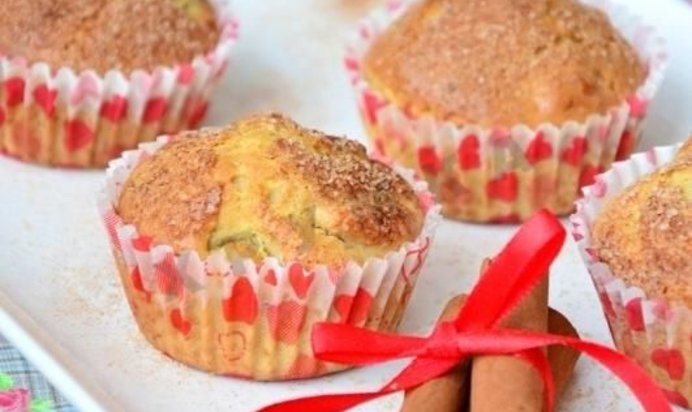 Маффины с яблоками и корицей