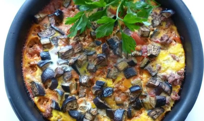 Запеканка из баклажанов с мясным фаршем
