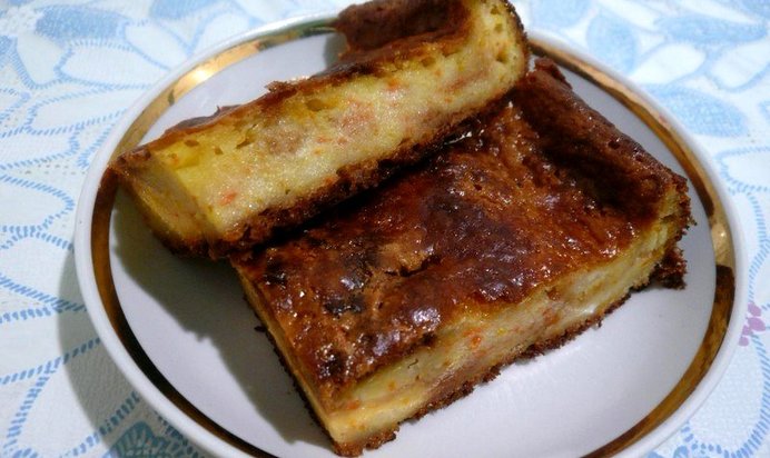 Творожная запеканка с ароматом апельсина