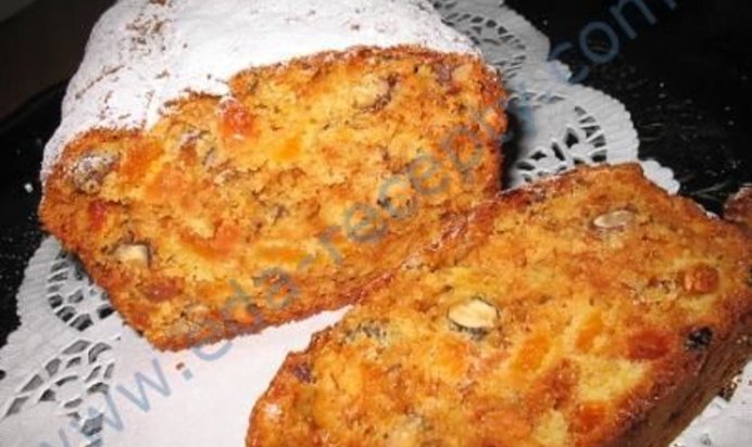 Абрикосово-ореховый кекс