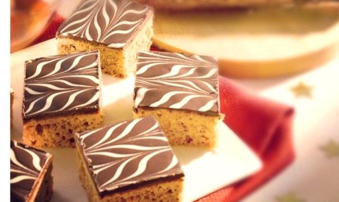 Медовые кексы с шоколадной глазурью