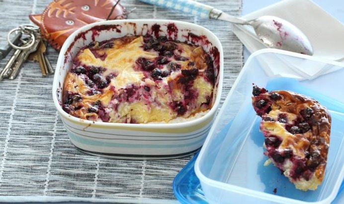 Запеканка из лапши с творогом