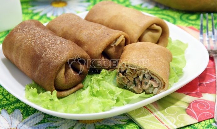 Блины с рыбой