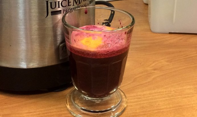 Морковно-свекольно-огуречный фреш