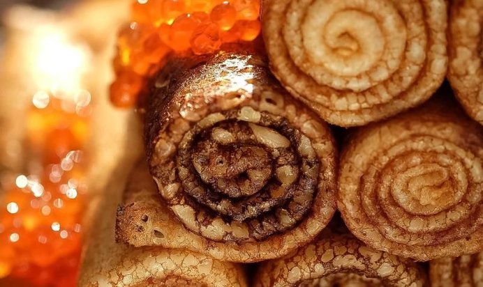 Блины с икрой