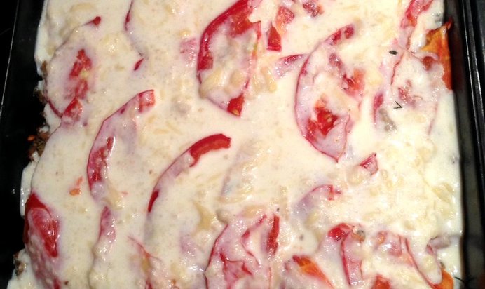 Запеканка с баклажанами и фаршем