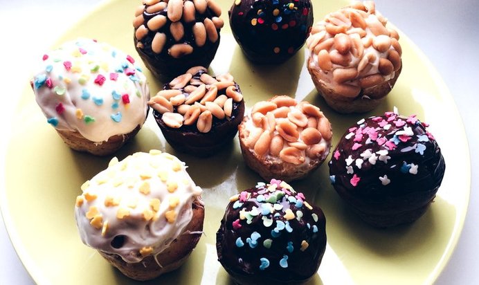 Кексы с горьким шоколадом