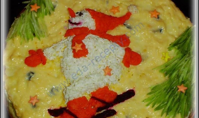 Закусочный торт Снежные виражи