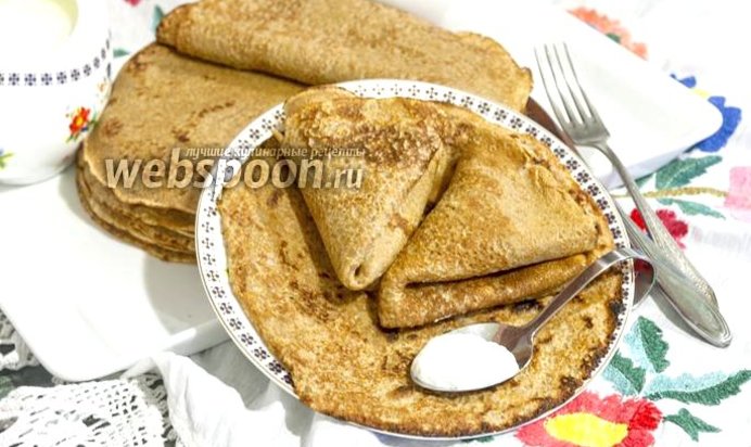 Блины с кориандром