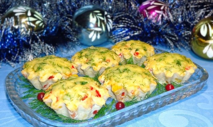 Закусочные маффины Новогоднее конфетти