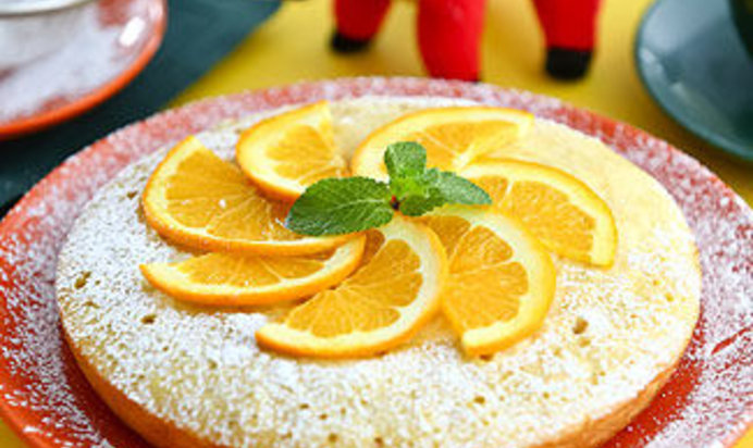 Апельсиновый кекс в мультиварке