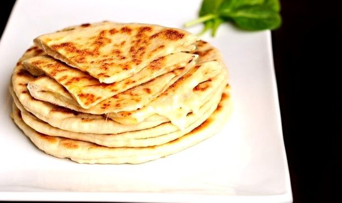 Мгновенный хачапури на сковороде