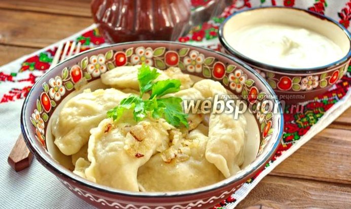 Украинские вареники с капустой и яйцом