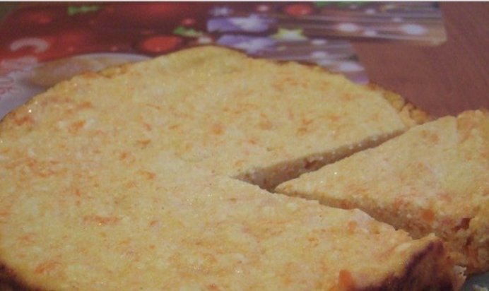 Творожно-морковная запеканка в мультиварке