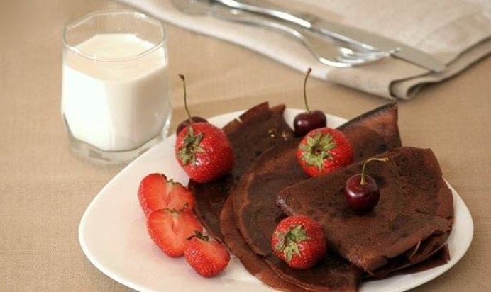 Шоколадные блинчики