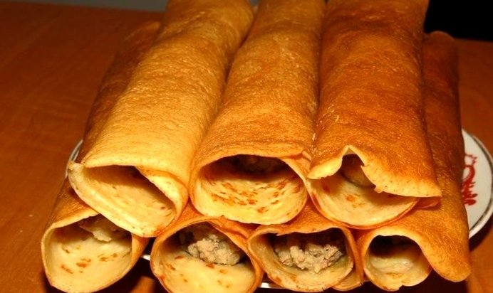 Блинчики с картошкой и печенью