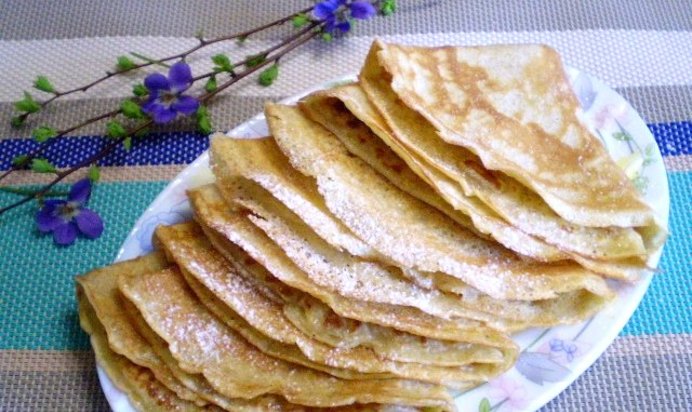 Диетические блинчики без муки