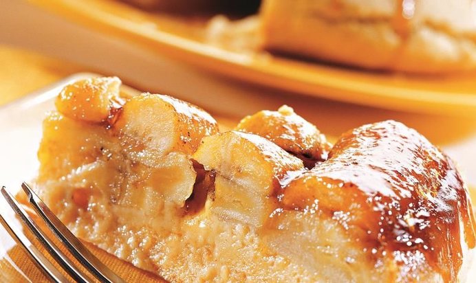 Карамельно-банановый торт