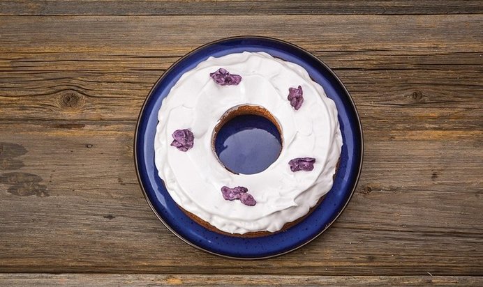 Фиалковый кекс