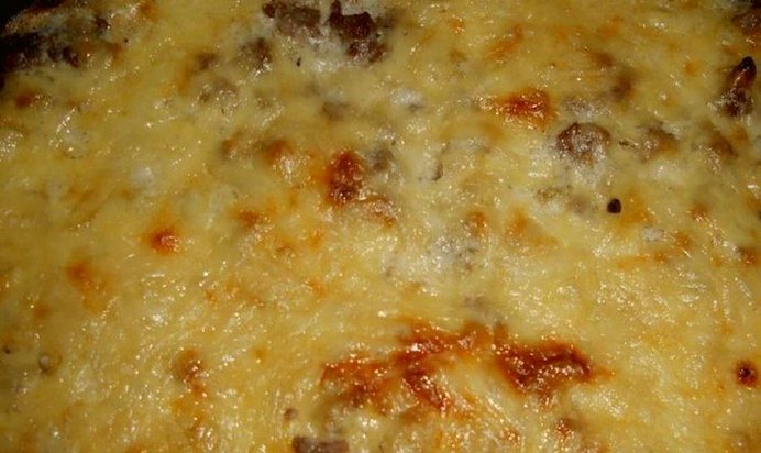 Запеканка из макарон с фаршем