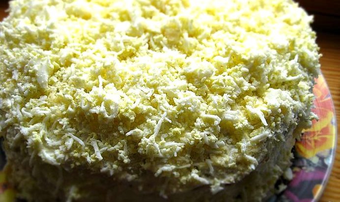 Закусочный блинный торт