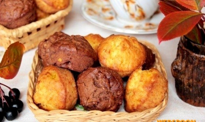 Кексы тыквенные