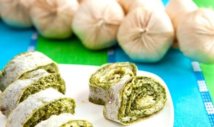 Блинчики из лаваша с начинкой