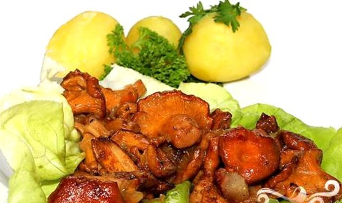 Яичница с грибами