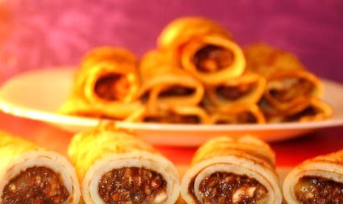 Блинчики с орехами