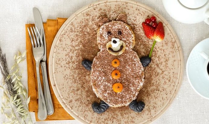 Медведь из блинов