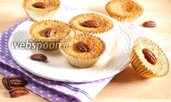 Ореховые маффины без муки