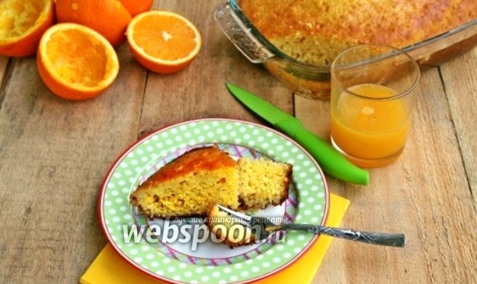 Влажный апельсиновый кекс