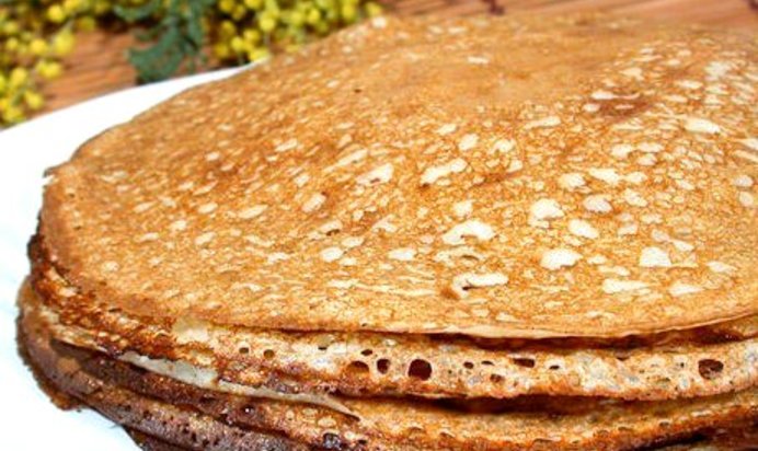 Тонкие блинчики на кефире