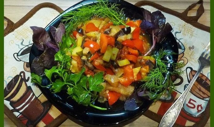 Рататуй кабачки баклажаны болгарский перец