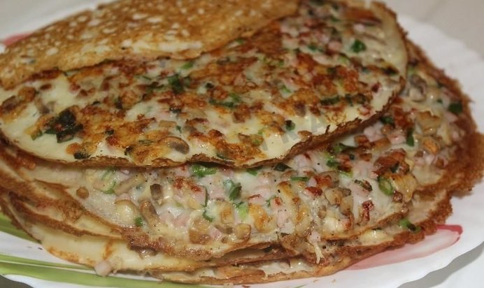 Блины с припеком