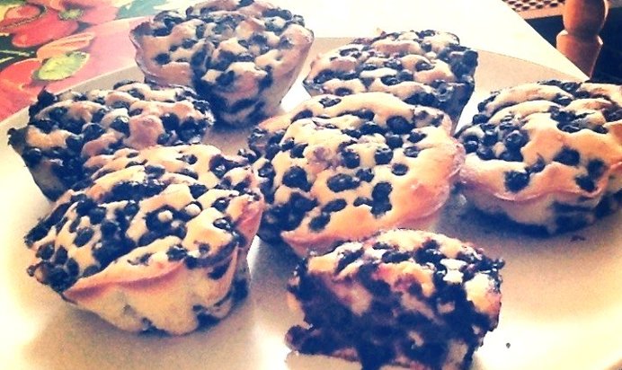 Маффины черничные