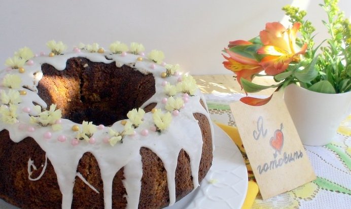 Лимонный кекс со шпинатом