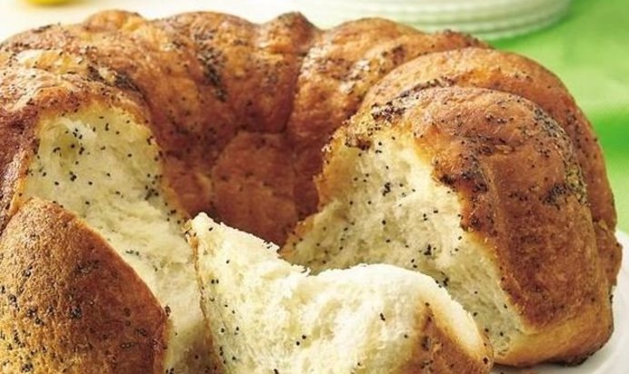 Сдобный лимонно-маковый кекс