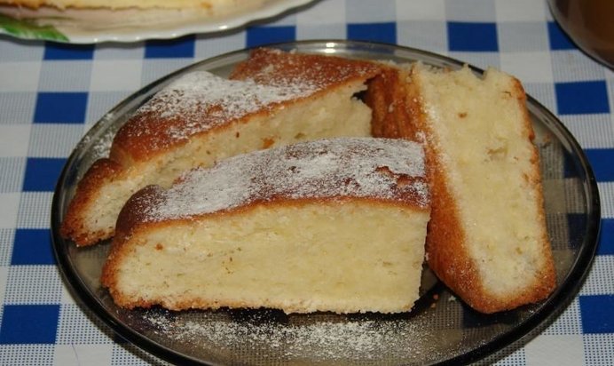 Сметанный кекс на сметане