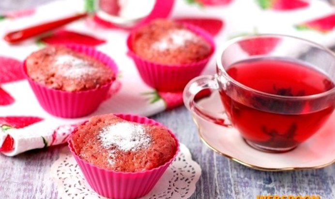 Свекольные кексы в микроволновке