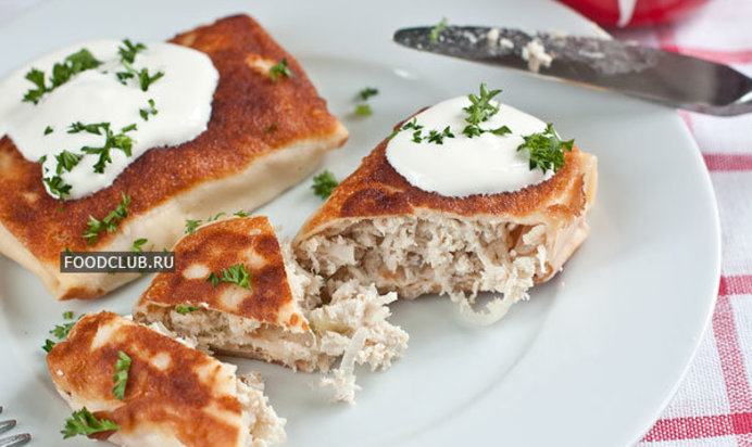 Блинчики с курицей