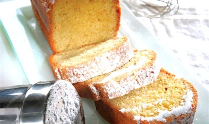 Миндальный кекс с оливковым маслом и апельсиновой цедрой